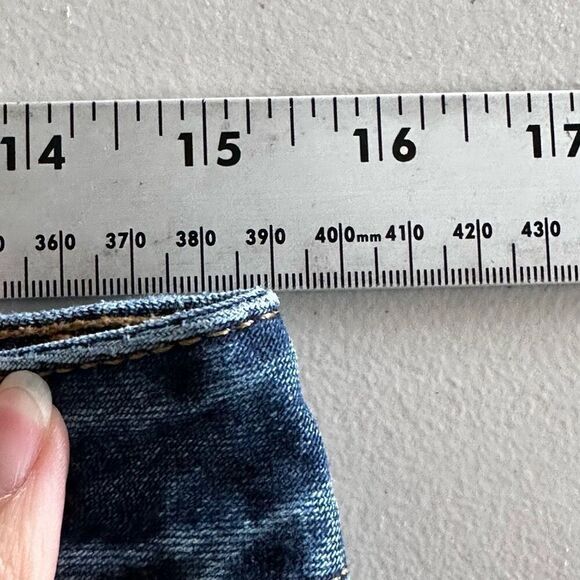 Vintage cK Calvin Klein Jeans Womens 9 Blue Flare Midrise 90s Bootcut - Picture 11 of 14